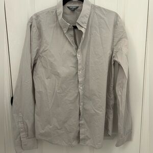 Joe Fresh Light Grey Button Down Shirt, Sz M